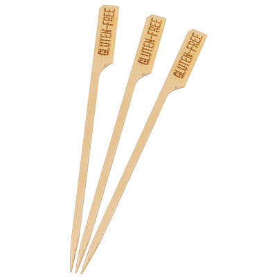 Купить шпажка- маркер для обозначения блюд 120 мм 250 шт/уп gluten-free зеленый бамбук "papstar" (артикул производителя 85926) в Москве