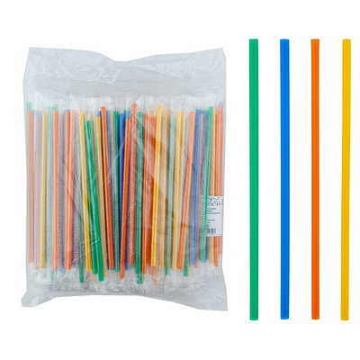 Соломка (трубочка) для коктейля h210d7 мм 250 шт без изгиба РАЗНОЦВЕТНЫЙ PP в пленке в индивидуальной упак "ALMIN" Купить соломка (трубочка) для коктейля h210d7 мм 250 шт без изгиба разноцветный pp в пленке в индивидуальной упак "almin" в Москве