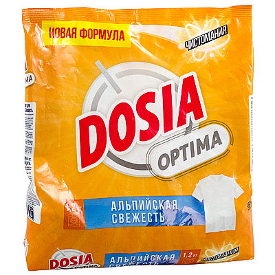 Купить порошок стиральный 1.2кг dosia optima альпийская свежесть в п/п benckiser в Москве