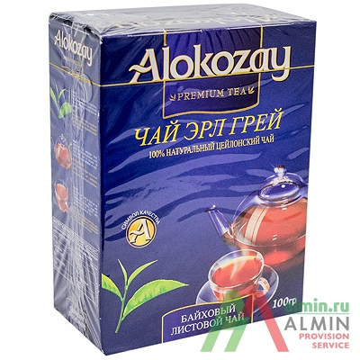 Купить чай черный листовой 100г earl grey с ароматом бергамота alokozay 1/40 в Москве