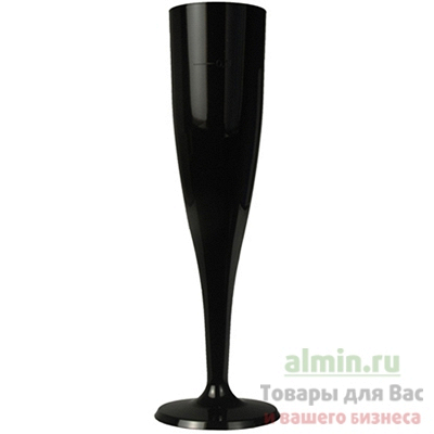 Купить фужер 100мл для шампанского ps черный papstar 1/6/60 (артикул производителя 82828), 6 шт./упак в Москве