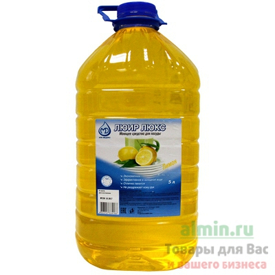 Купить средство моющее для посуды 5л люир люкс канистра пэт лимон md 1/1 в Москве