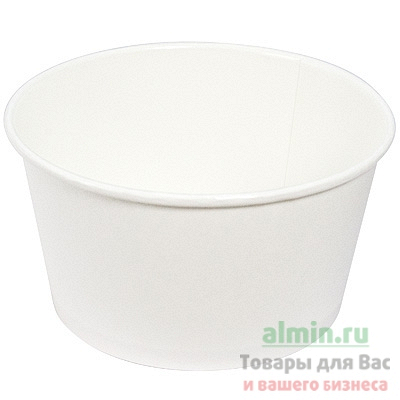Купить контейнер бумажный 395мл н76хd100 мм для горячего, холодного без крышки белый smg 1/38/912, 38 шт./упак в Москве