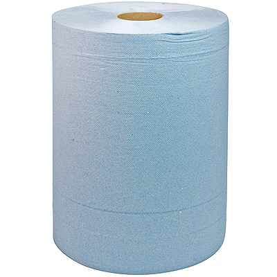 Купить материал протирочный бумажный 2-сл h369d263 мм 340 м в рулоне 1000 листов голубой в пленке "tork" (артикул производителя 128408) в Москве