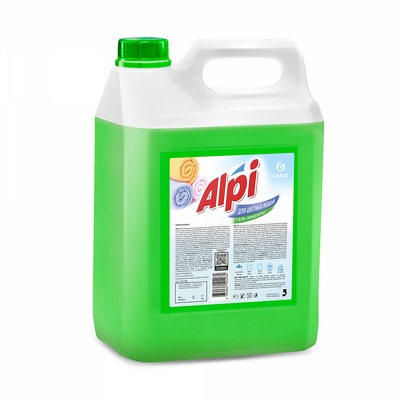 Купить средство для стирки жидкое 5 кг alpi color gel гель канистра "grass" в Москве