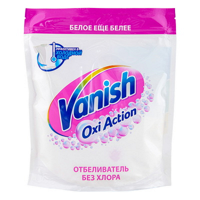 Пятновыводитель порошковый 1 кг VANISH OXI ACTION для белого белья в п/п "VANISH" 1/6, 1 шт.