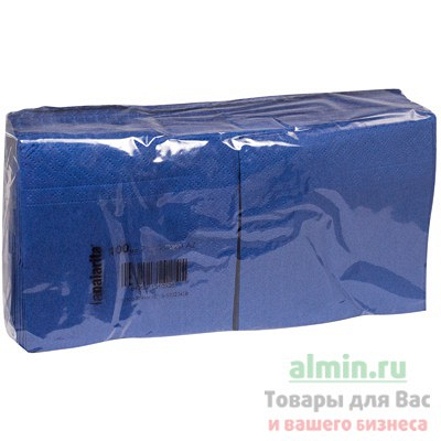 Купить салфетка бумажная синяя 20х20 см 2-сл 100 шт/уп mapelor 1/24 в Москве