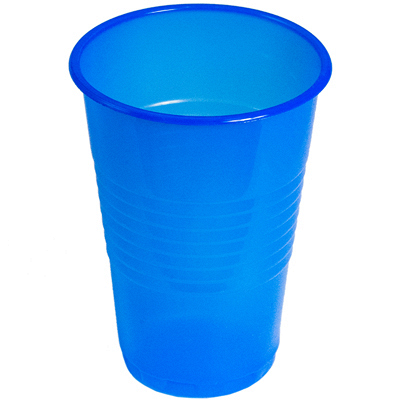 Купить стакан пластиковый 200мл d70 мм pp синий интеко 1/200/4000, 200 шт./упак в Москве