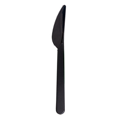 Нож столовый h180 мм ЧЕРНЫЙ PS "POKROV PLAST" 1/50/2500, 50 шт./упак