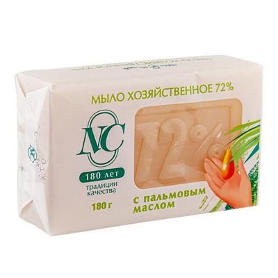 Мыло хозяйственное 180 г 72% с пальмовым маслом "NN" 1/36, 1 шт.
