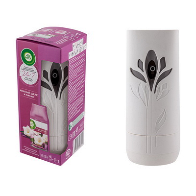 Освежитель автоматический 250 мл аэрозоль ШЕЛК И ЛИЛИЯ комплект "AIR WICK" Купить освежитель автоматический 250 мл аэрозоль шелк и лилия комплект "air wick" в Москве