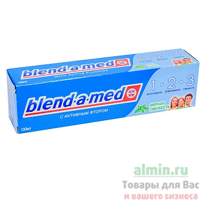 Купить зубная паста blend-a-med 100мл 3-эффект мягкая свежесть p&g 1/6/24 в Москве