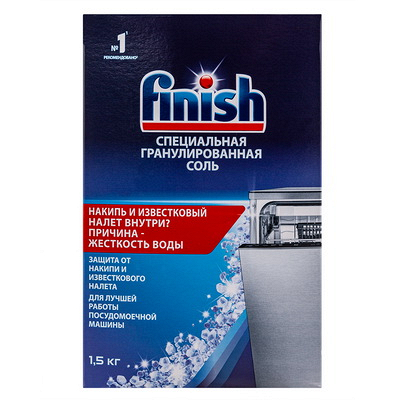 Соль для посудомоечных машин 1,5 кг гранулы в коробке "FINISH" Купить соль для посудомоечных машин 1,5 кг гранулы в коробке "finish" в Москве