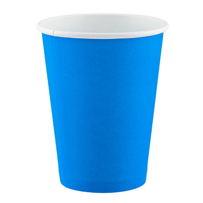 Купить стакан бумажный 1-сл d90 мм 350 мл для горячих напитков голубой "ip" 1/50/1000, 50 шт./упак в Москве