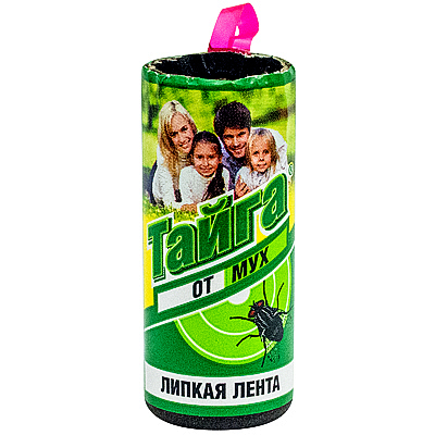 Средство от мух 1 шт липкая лента "ТАЙГА" Купить средство от мух 1 шт липкая лента "тайга" в Москве