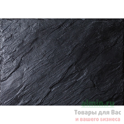 Купить плейсмет (подтарельник) дхш 400х300 мм nature черный камень pp mapelor 1/12/792, 12 шт./упак в Москве