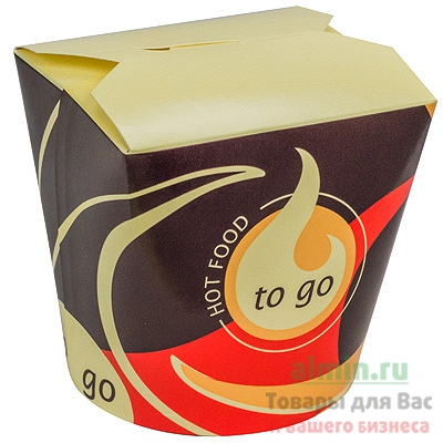 Купить контейнер бумажный china pack 750мл н101хd100 мм с декором to go papstar 1/50/500 (артикул производителя 10028), 50 шт./упак в Москве