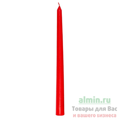 Купить свеча коническая н240 мм 60 шт/уп красная 1/1 в Москве