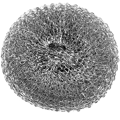 Купить губка мочалка универсальная d100 мм 40 г 1 шт mega металлическая круглая сталь "textop" в Москве