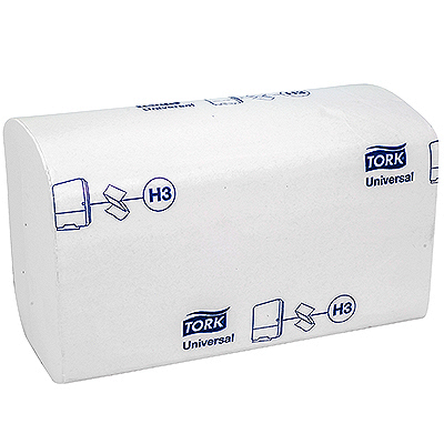 Купить полотенце бумажное листовое 1-сл 300 лист/уп 230х230 мм z-сложения tork h3 universal белое sca 1/15 (артикул производителя 290158) в Москве