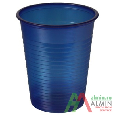 Купить стакан пластиковый 180мл d70 мм ps синий papstar 1/100/1000 (артикул производителя 11004), 100 шт./упак в Москве