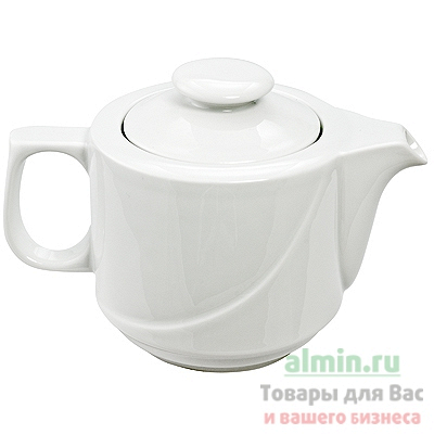 Купить чайник заварочный 750мл принц фарфоровый белый 1/4 в Москве