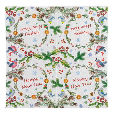 Купить салфетка бумажная 3-сл 33х33 мм 20 шт птички "kleo" в Москве