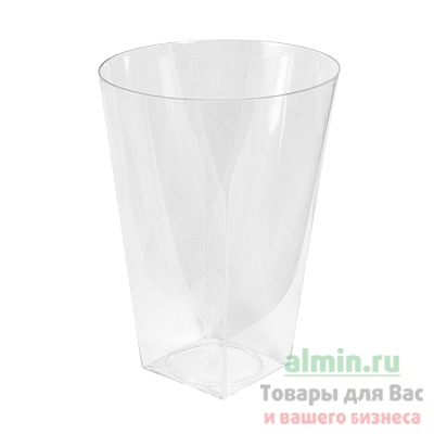 Купить стакан пластиковый 550мл d100 мм кристалл ps прозрачный kpn 1/6/168, 6 шт./упак в Москве