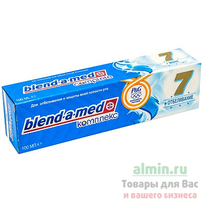 Купить зубная паста blend-a-med 100мл комплекс 7 отбеливание p&g 1/6/24 в Москве