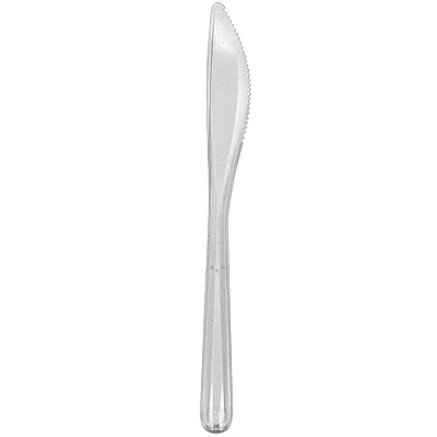 Купить нож столовый н185 мм ps прозрачный papstar 1/200 (артикул производителя 86947), 200 шт./упак в Москве