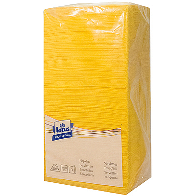 Купить салфетка бумажная желтая 25х25 см 1-сл 500 шт/уп lotus (арт.478663) sca 1/6 (артикул производителя 968042) в Москве