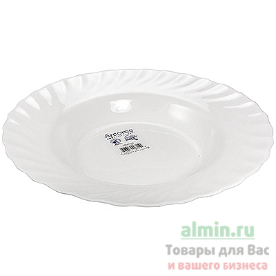 Купить тарелка глубокая d240 мм trianon белая arc 1/6/36 в Москве