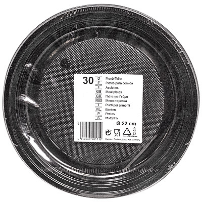 Купить тарелка d220 мм ps черная papstar 1/30/780 (артикул производителя 90171), 30 шт./упак в Москве