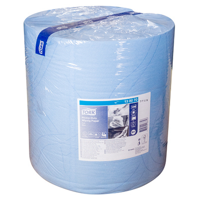 Купить материал протирочный бумажный 2-сл 340 м в рулоне н369хd375 мм tork синий sca 1/1, 1 шт. (артикул производителя 130070) в Москве