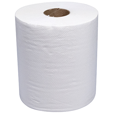 Купить полотенце бумажное 1-сл 250 м в рулоне с центр вытяжением н190хd195 мм белое 1/6, 1 шт. в Москве