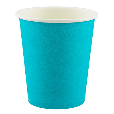 Купить стакан бумажный 1-сл d80 мм 250 мл для горячих напитков голубой "экопак", 50 шт./упак в Москве