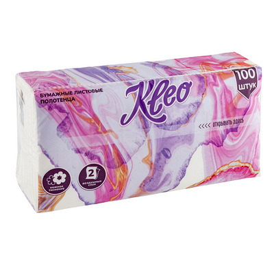 Полотенце бумажное листовое 2-сл 210х210 мм 100 лист/пачке V-сложения БЕЛОЕ ЦЕЛЛЮЛОЗА "KLEO" Купить полотенце бумажное листовое 2-сл 210х210 мм 100 лист/пачке v-сложения белое целлюлоза "kleo" в Москве