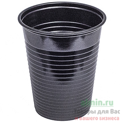 Купить стакан пластиковый 180мл d70 мм ps черный papstar 1/50/1500 (артикул производителя 90203), 50 шт./упак в Москве
