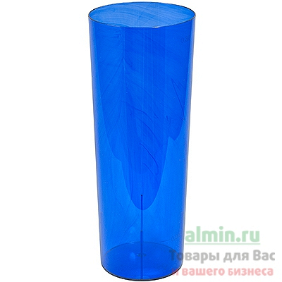 Купить стакан пластиковый 300мл d60 мм кристалл ps синий papstar 1/10/500 (артикул производителя 16504), 10 шт./упак в Москве
