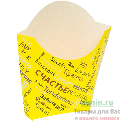 Купить упаковка для картофеля фри дхшхв 68х32х100 мм с дизайном fiesta картонная pps 1/500, 500 шт./упак в Москве