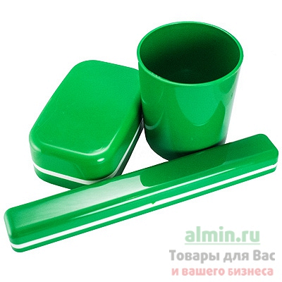 Купить набор дорожный 3 предмета пластик цвет в ассортименте полимербыт 1/30 в Москве