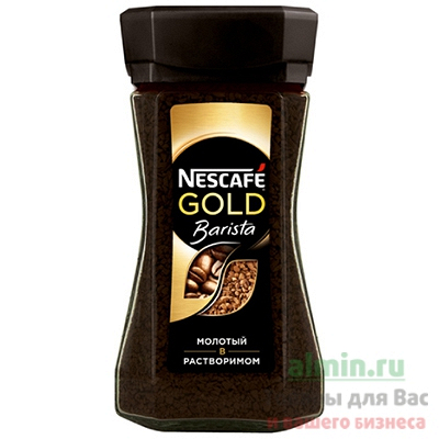 Купить кофе растворимый с молотым 85г nescafe gold barista в стекле nestle 1/1 в Москве