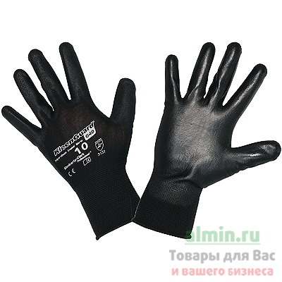 Купить перчатки рабочие с полиуретановым покрытием размер 9 g40 черные kimberly-clark 1/12/60 (артикул производителя 97380) в Москве