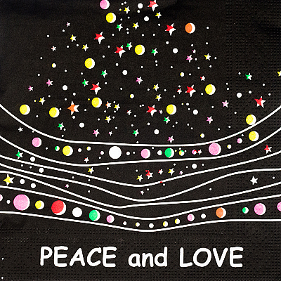 Купить салфетка бумажная 3-сл 33х33 см 20 шт мир и любовь с рисунком "papstar" (артикул производителя 87162) в Москве