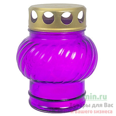 Купить свеча (лампада) н110 мм стекло цвет в ассортименте 1/17 в Москве