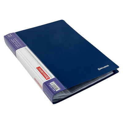 Папка А4 60 лист BRAUBERG файловая СИНИЙ ПЛАСТИК "NN" Купить папка а4 60 лист brauberg файловая синий пластик "nn" в Москве