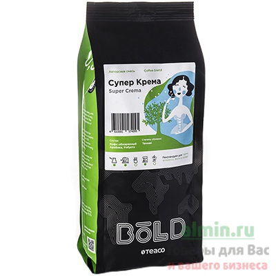 Купить кофе зерновой 500г bold super crema teaco 1/10 в Москве