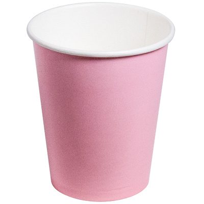 Купить стакан бумажный 250мл d80 мм 1-сл для горячих напитков розовый v, 50 шт./упак в Москве