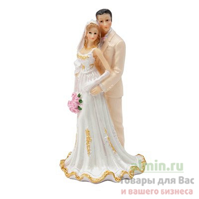 Купить фигурка для торта н145 мм жених и невеста modecor 1/4 в Москве