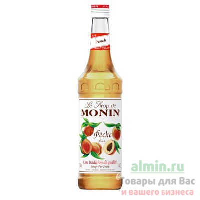 Купить сироп персик 1л monin в стекле mn 1/6 в Москве